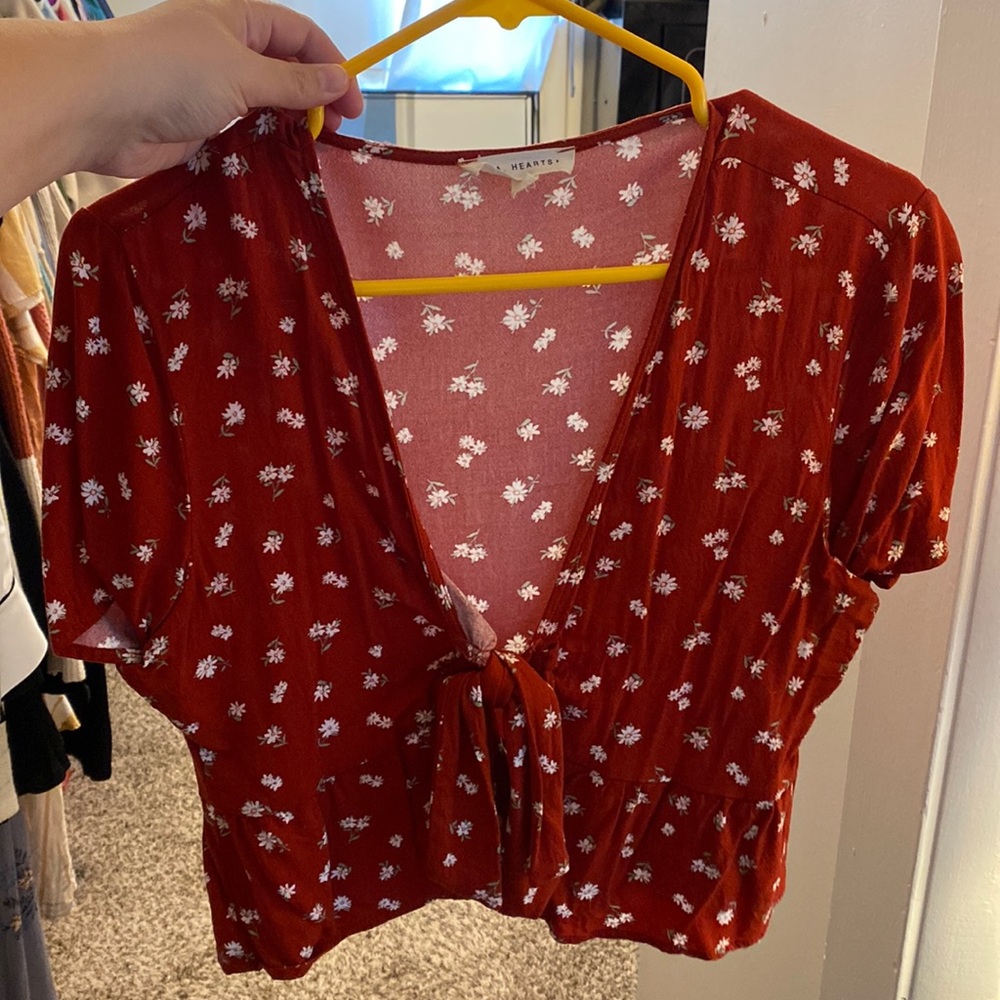 LA HEARTS CROP TOP